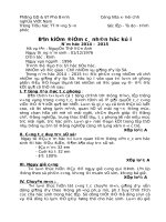 Bản kiểm điểm cá nhân học kỳ iNăm học 2014 - 2015