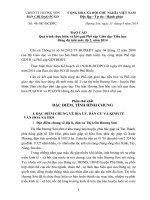 BÁO CÁOQuá trình thực hiện và kết quả Phổ cập Giáo dục Tiểu học đúng độ tuổi mức độ 2, năm 2014