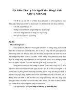 Đặc điểm tâm lý của người mua hàng là nữ giới và nam giới 