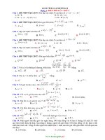 Bài tập trắc nghiệm chương 2 hàm số lũy thừa, hàm số mũ và lôgarit giải tích lớp 12 có đáp án