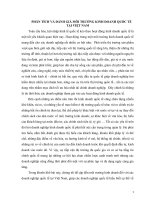 Phân tích và đánh giá môi trường kinh doanh quốc tế tại việt nam 