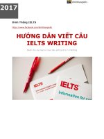 CÁCH VIẾT LẠI CÂU TRONG IELTS WRITING