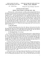 KẾ HOẠCH PHÁT ĐỘNG PHONG TRÀO THI ĐUA NĂM HỌC 2015 - 2016