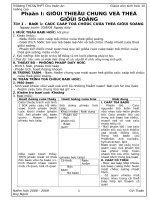 Giáo án sinh học 10 nâng cao