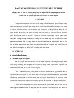 Một số vấn đề lý luận pháp luật và thực tiễn về công nhận và cho thi hành bản án, quyết định dân sự của tòa án nước ngoài.