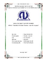 BÁO CÁO THỰC TẬP TỐT NGHIỆP: Tìm hiểu về tổ chức Văn thư – Lưu trữ  cơ quan