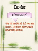Bài 1. Học tập, sinh hoạt đúng giờ