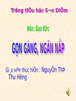 Bài 3. Gọn gàng, ngăn nắp