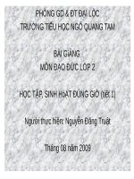 Bài 1. Học tập, sinh hoạt đúng giờ