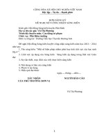 Một số biện pháp nhằm phát huytính tích cực của học sinh lớp 4 trường Tiểu học Thị trấn Hương Sơn – PhúBình – Thái Nguyên