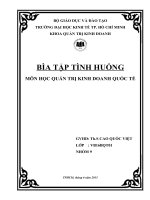 NỘI DUNG TÌNH HUỐNG KINH TẾ NHẬT BẢN “KHÓ Ở”