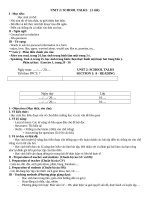 GIÁO ÁN TIẾNG ANH KÌ I KHỐI 10