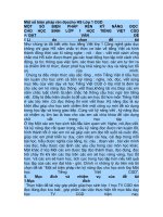 MỘT số BIỆN PHÁP rèn kỹ NĂNG đọc CHO học SINH lớp 1 học TIẾNG VIỆT CGD 