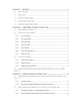 Khảo sát hiện trạng và đánh giá hiệu quả hoạt động của hệ thống xử lý nước cấp siêu thị big c an lạc