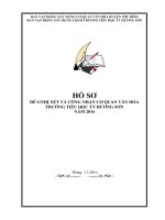 HỒ SƠĐỀ GNHỊ XÉT VÀ CÔNG NHẬN CƠ QUAN VĂN HÓATRƯỜNG TIỂU HỌC TT HƯƠNG SƠNNĂM 2016