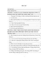 ứng dụng các phương pháp đo lường và đánh giá kết quả học tập môn toán lớp 11 phần hình học nhằm nâng cao năng lực tư duy toán học của học sinh