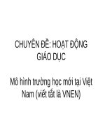 BD hè 2014.Hoạt động GD VNEN