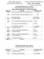 KẾ HOẠCH CÔNG TÁC TUẦN năm học 2014   2015
