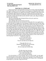 Bình bài thơ:"Đi tìm lời ru" Tân Đức-Phú Bình-Thái Nguyên của cô giáo,nhà thơ Lý An