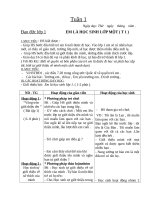 Giáo án lớp 1 mon dao duc 