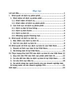 Tình hình đầu tư trực tiếp nước ngoài vào lĩnh vực dịch vụ bán lẻ việt nam giai đoạn 2007 2016