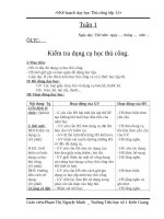 Giáo án lớp 1 mon thu cong 