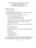 ĐỀ CƯƠNG ôn tập môn THE DUC 