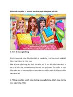 Phân tích sản phẩm và mức độ mua hàng ngẫu hứng theo giới tính 