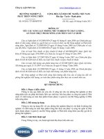 Thông tư 54 2011 TT-BNNPTNT hướng dẫn Yêu cầu về năng lực đối với phòng thử nghiệm chất lượng, an toàn thực phẩm nông lâm thuỷ sản và muối