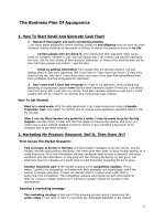 The Business Plan Of Aquaponics