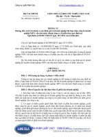 Thông tư số: 202 2011 TT-BTC hướng dẫn xử lý tài chính và xác định giá trị để chuyển doanh nghiệp 100% vốn nhà nước thành công ty cổ phần năm 2011.
