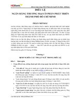 Du thao Dieu le sua doi bo sung trinh lay y kien co dong