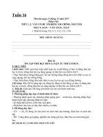 GIÁO ÁN LỚP 1 TUẦN 16 THEO HƯỚNG PHÁT TRIỂN NĂNG LỰC