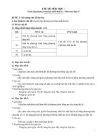 CHỦ ĐỀ MÔN HỌC : “Giải hệ phương trình bậc nhất hai ẩn  Môn toán lớp 9”