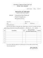 4.Mẫu 4   Đơn xin mở lớp học phần.