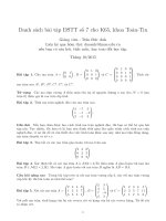 Đại số tuyến tính - Trần Đức Anh danhsach07 bt dstt