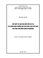 Thế chấp tài sản bảo đảm tiền vay tại các ngân hàng thương mại theo pháp luật Việt Nam qua thực tiễn ngân hàng OceanBank