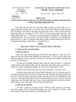 Báo cáo sơ kết 6 tháng đầu năm 2016 dự thảo