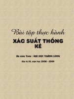 XSTK Ứng Dụng Trong Kinh Tế - TLU and maths ď BaitapXSTK-BNN