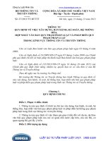 Thông tư 27 2013 TT-BTTTT quy định về việc xây dựng, ban hành, rà soát, hệ thống hóa, hợp nhất văn bản quy phạm pháp luật và pháp điển quy phạm pháp luật