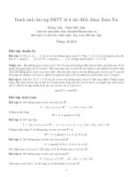 Đại số tuyến tính - Trần Đức Anh danhsach06 bt dstt
