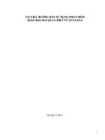 Tài liệu hướng dẫn khai Hải quan điện tử (phiên bản 4) miễn phí VNACCS VCIS HuongDanSuDung