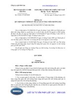 Thông tư 33 2011 TT-BTNMT quy định về quy trình kỹ thuật quan trắc môi trường đất