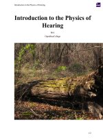 Introduction to the Physics of Hearing