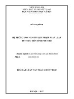 Hệ thống hoá văn bản quy phạm pháp luật từ thực tiễn tỉnh Phú Thọ (tt)