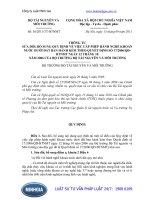 Thông tư 36 2011 TT-BTNMT Sửa đổi, bổ sung nội dung quy định tại một số điều của Quy định về việc cấp phép hành nghề khoan nước dưới đất