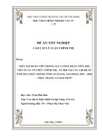 Quyết định giao Đề án tốt nghiệp lớp CCLLCT - Lớp Cao cấp Lý luận chính trị A38 Cà Mau - hệ tập trung BIA DE AN