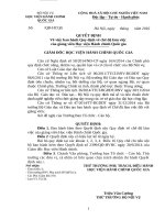 Dự thảo Chế độ làm việc GV của HVHCQG.10.5