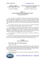 Thông tư 40 2011 TT-BNNPTNT Quy định năng lực của tổ chức, cá nhân tham gia quản lý, khai thác công trình thủy lợi