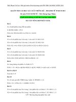 Ôn thi Cao học Kinh tế môn Xác suất Thống kê - Làm nghề gì cũng đòi hỏi phải có tình yêu, lương tâm và đạo đức Chuong On XSTK